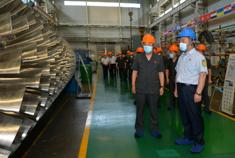 临潼区法院党组书记、院长卢光武一行莅临陕鼓考察调研